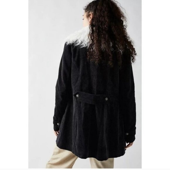 Free People Lady Lane Faux Fur Collar Corduroy Jacket - Picture 13 of 16